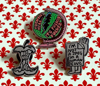 FHIFF + I'm Not A JPEG + Core Strength - Enamel Badge Bundle OFFER