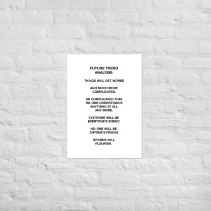 Future Trend Analysis - Art Print - 50 x 70