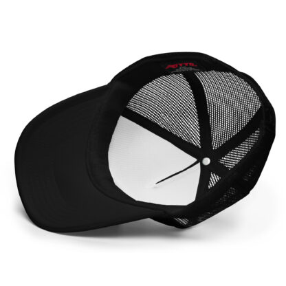 The Rotten Tarot Black-on-Black Embroidered Foam Front Mesh Back Hat - Image 3